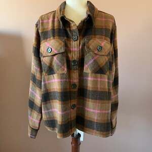 BB Dakota by Steve Madden Plaid Boxy Shacket